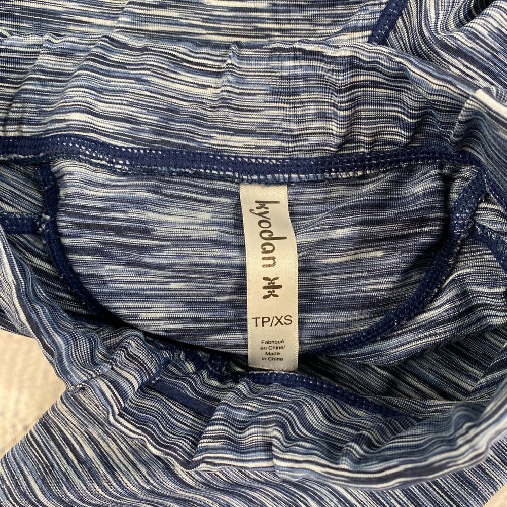 Kyodan Striped Sport Yoga Blue Legging Pants - Picture 6 of 6